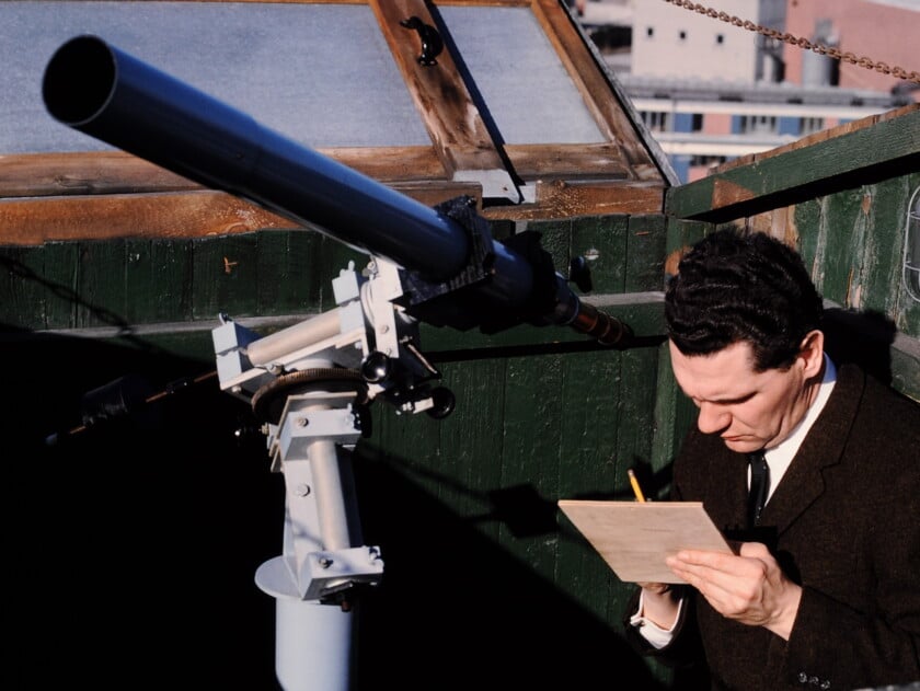 An Amateur Astronomer Takes Notes On The Movement Of The Sun Image Credit Wikimedia Photo of an amateur astronomer