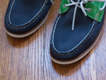 Boat Shoes are known for their Moccasin Toe Construction