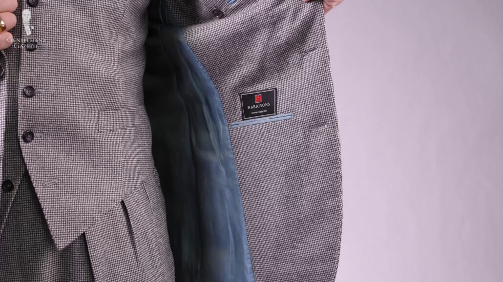 Fit and the interlining is something that we need to consider when it comes to the comfort level of a suit.