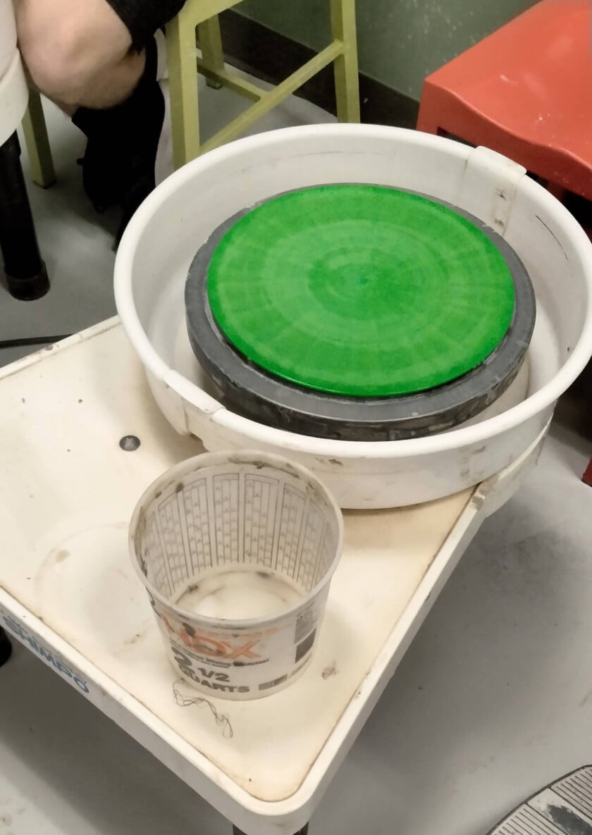 Modern Electric Potter Wheel Image Credit Wikimedia Photo of a potter's wheel