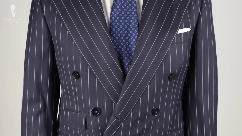 The double-breasted suit has been associated with old age or something worn in an era gone by.