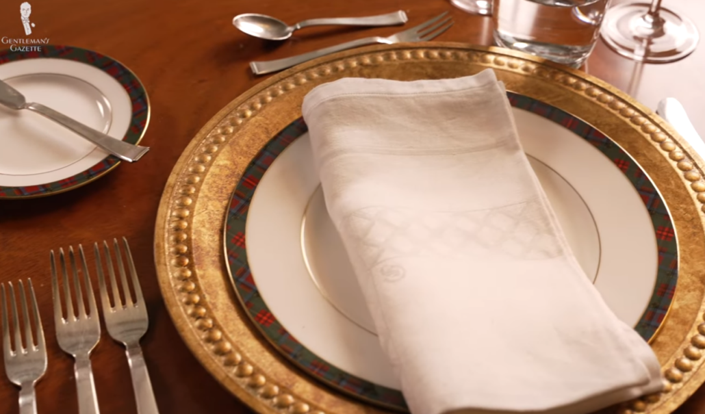 Use your table napkin properly