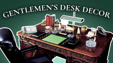Classic Men’s Desktop Interior Design (Working from Home in Style