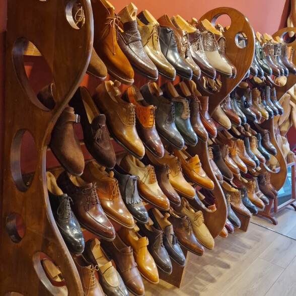 A range of Roberto Ugolini bespoke shoes