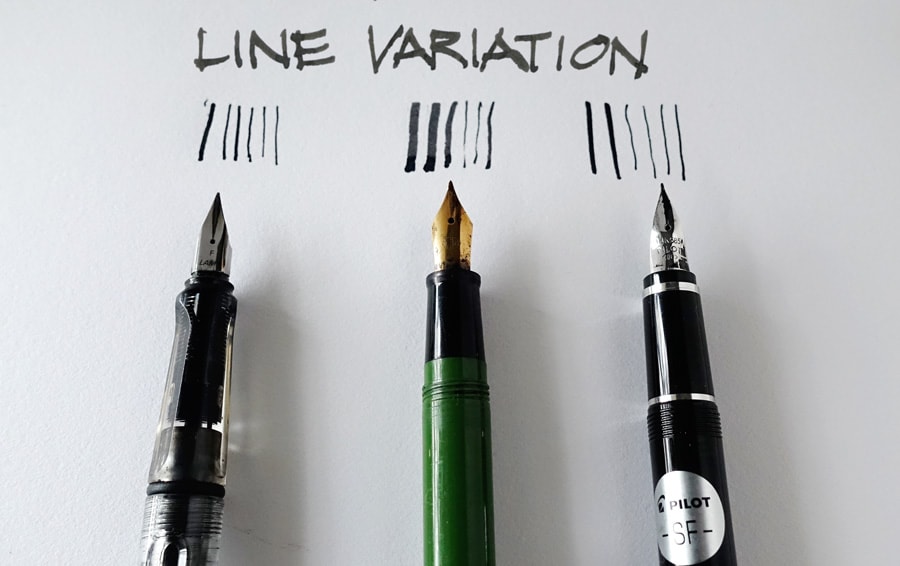 LizSteel Fountain Pen Sketching Line Variation
