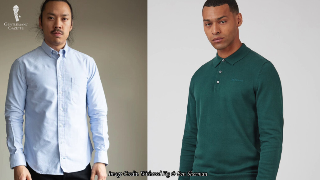 Both shirts can be worn in very similar ways.