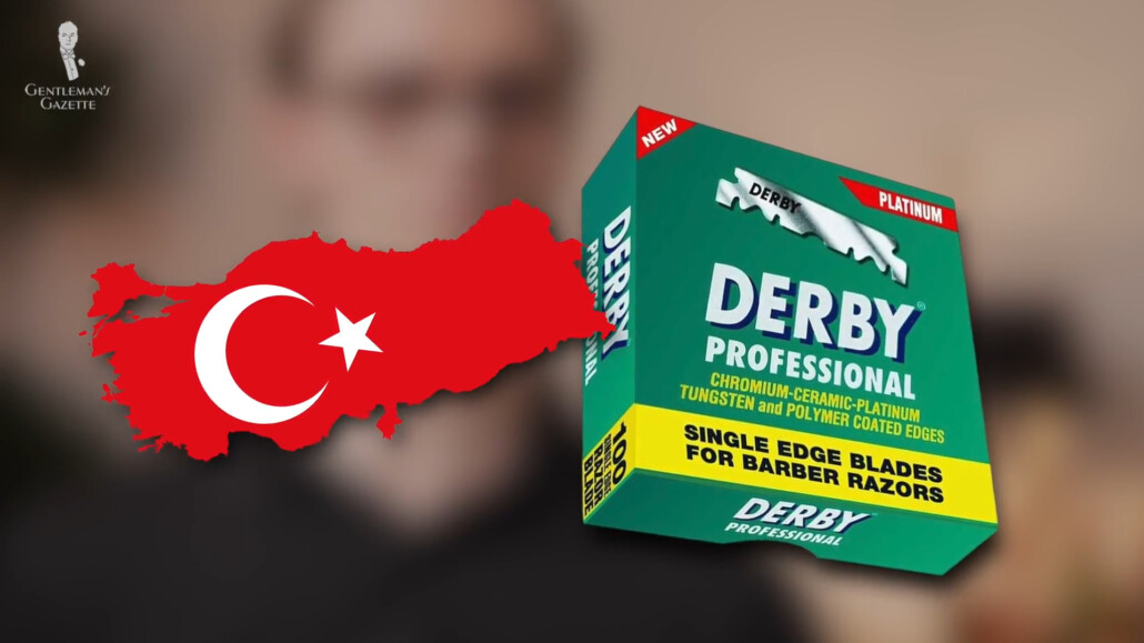 Photo of Derby blades with Turkish flag