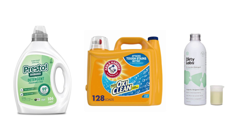 Laundry detergents that has enzymes to remove grease stains in your fabrics.