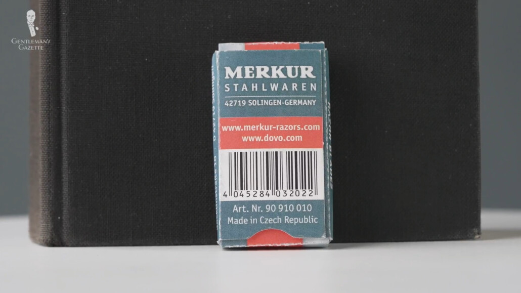 Photo of Merkur blades made in Czech republic