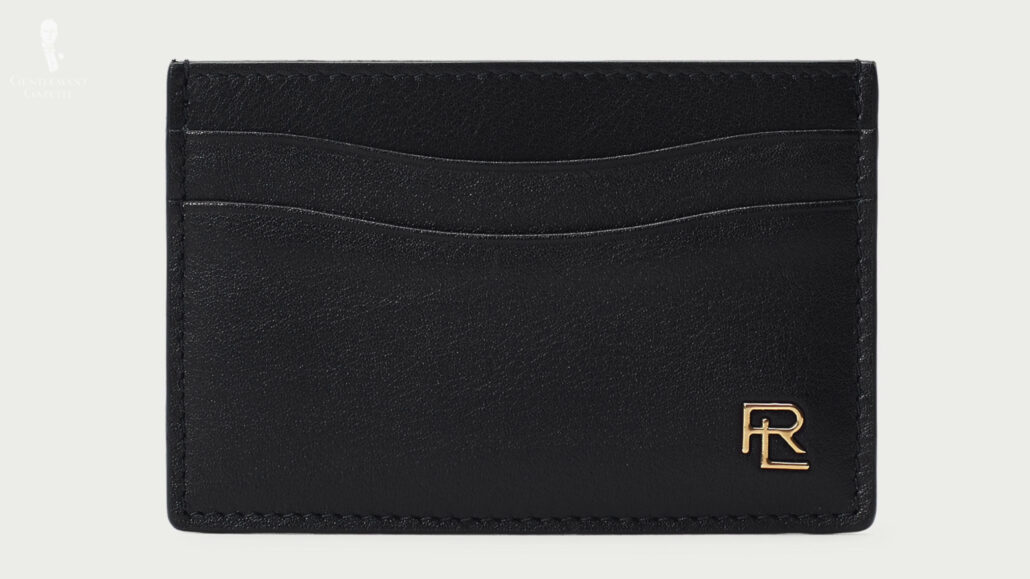 The big logos of RL on their leather wallets.