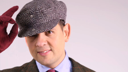 Photo of Flat cap with body that snaps to brim of hat