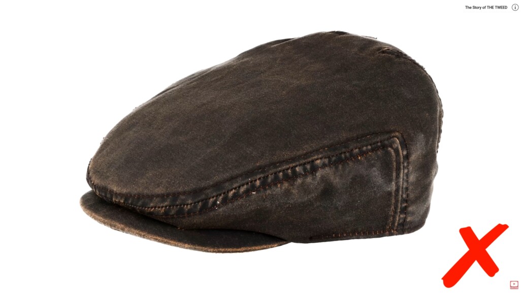 photo of Leather flat cap