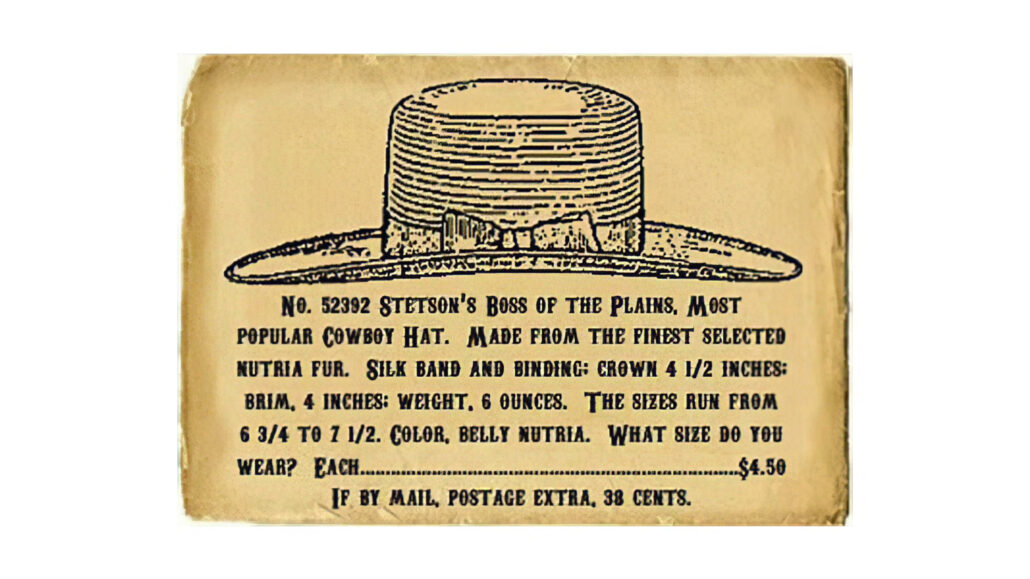 The Stetson Boss of the Plains hat.