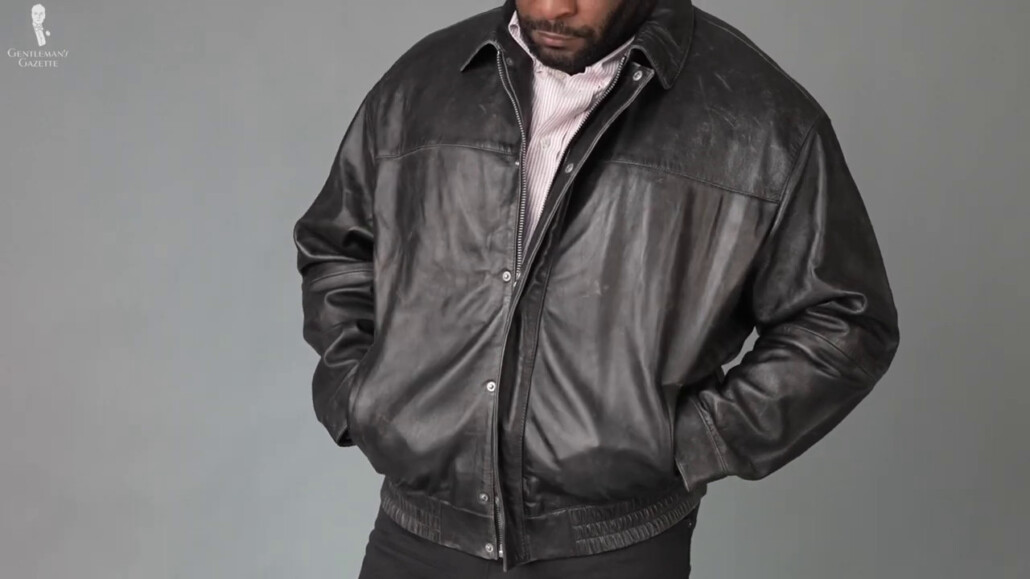 Cheap leather jackets often have issues like too shallow of pockets and zippers that dont hold in place to boot.