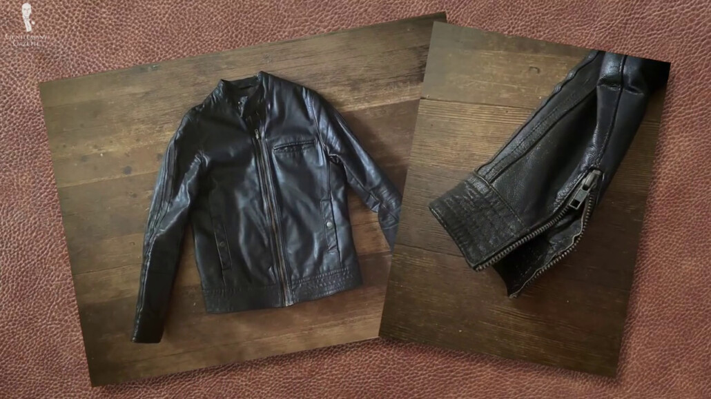 Cheap leather jackets tend to break down and show some flaws after a period of time.