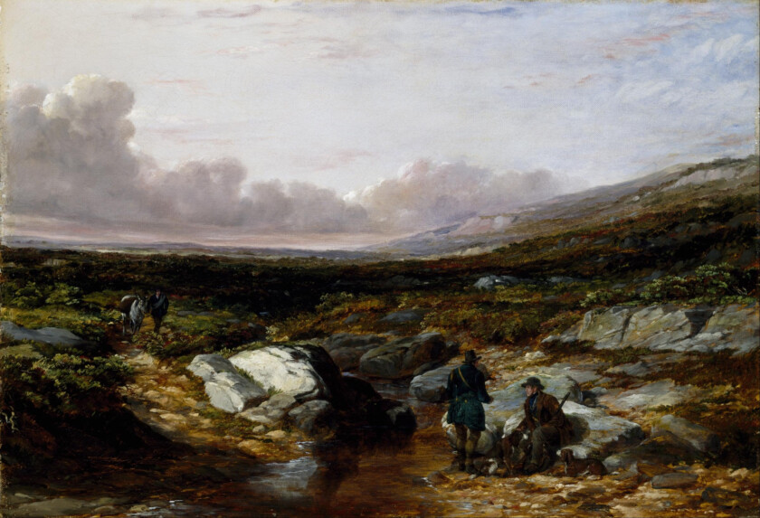 Painting Deer Stalking in Scotland Getting Ready (1851) by Arthur Fitzwilliam Tait