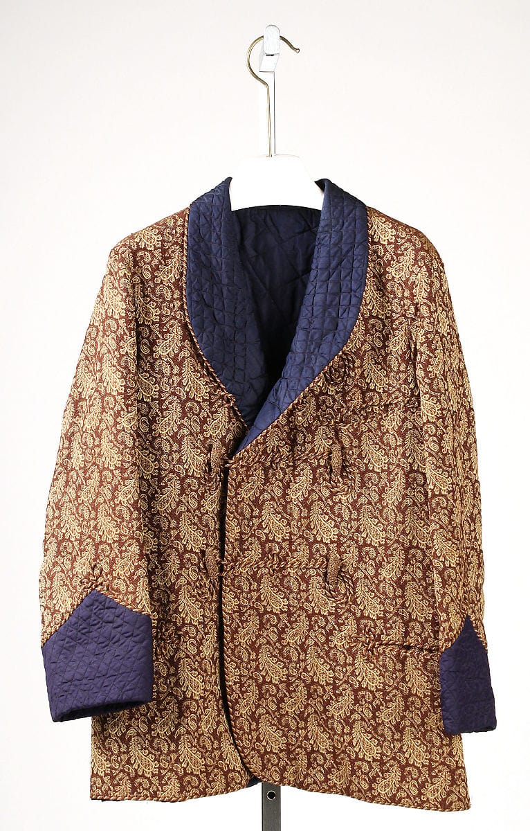 Paisley Smoking Jacket From The Met Photo of a historical smoking jacket