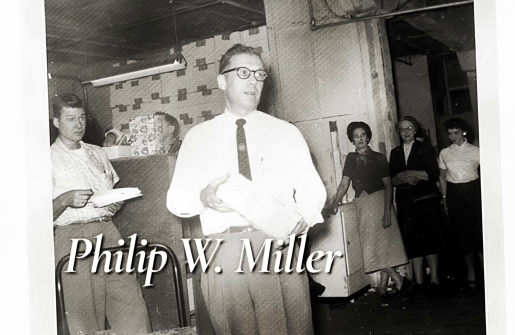 Philip W. Miller as founder of moccasin shoe production.