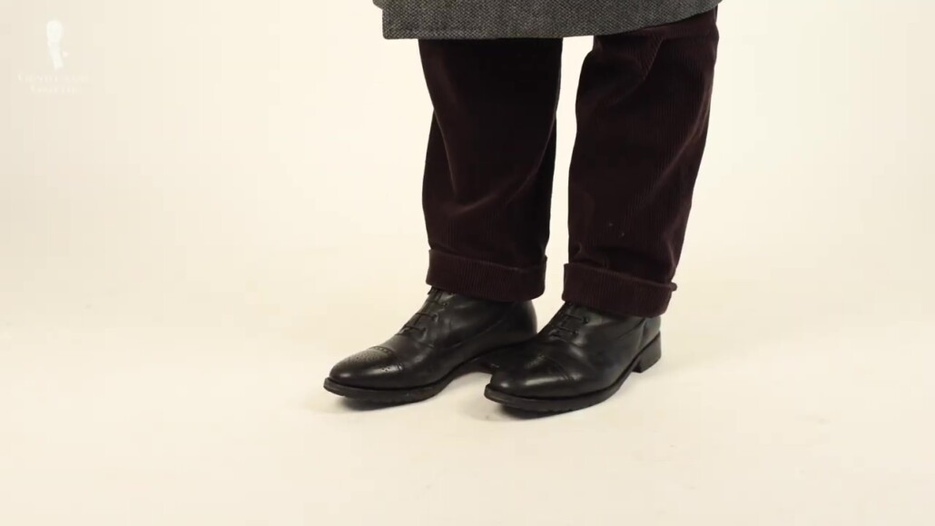 Untucked Trousers with Dress Boots