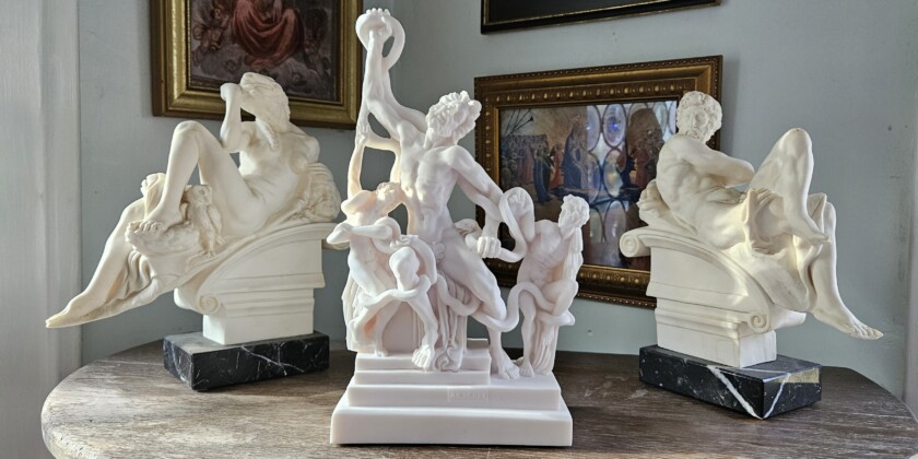 Photo of Museum replica desk statues