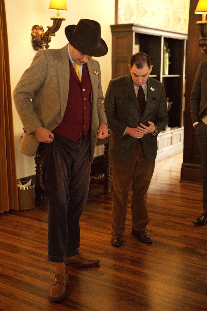 Showing Off A Pair Of Corduroy Trousers Photo of a man Showing off a pair of corduroy trousers