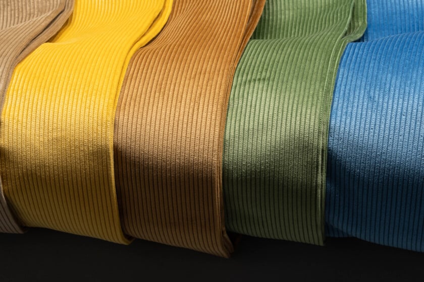 Vibrant Color Corduroys Photo of vibrant corduroy trousers