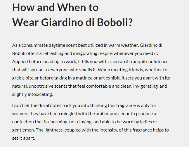 How and When to wear Roberto Ugolini Giardino di Boboli