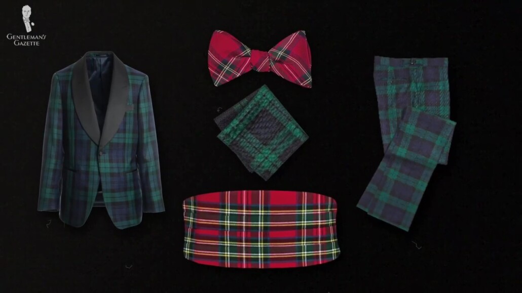 Tartan can be a good pattern for your NYE outfit