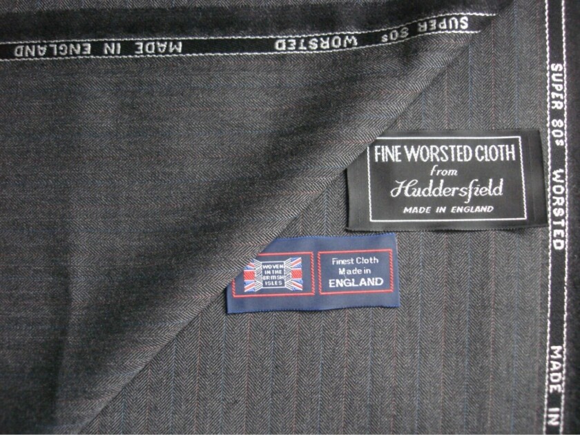 Photo of a fabric label 