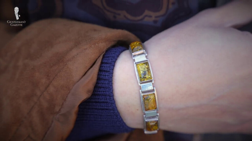 antique amber bracelet