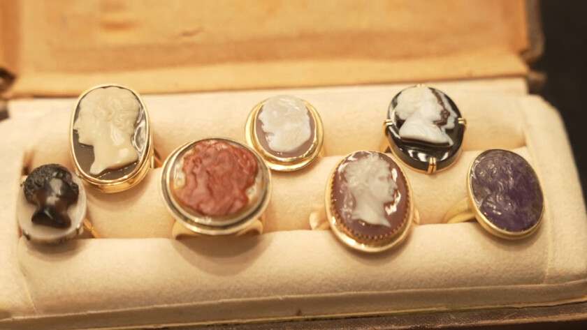 Photo of cameo rings