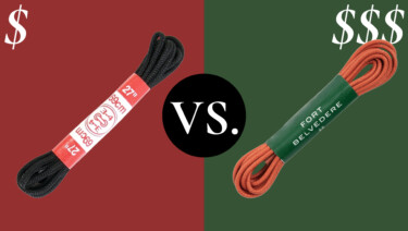 Cheap vs. Expensive Shoelaces