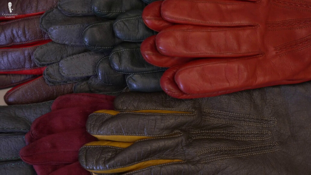 Fort Belvedere gloves Raphael brought to Pitti Uomo.