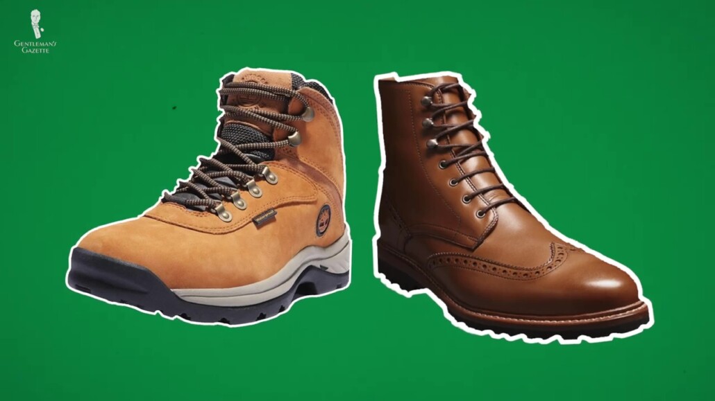 These boots have different functions, and must have different laces.