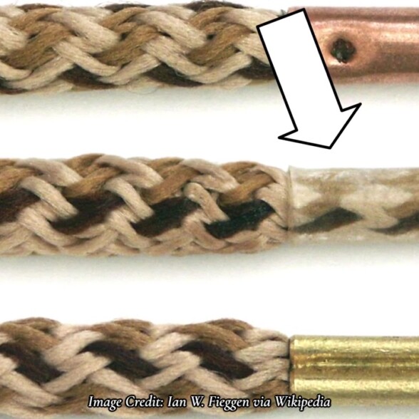 Thick thread and cheap aglets