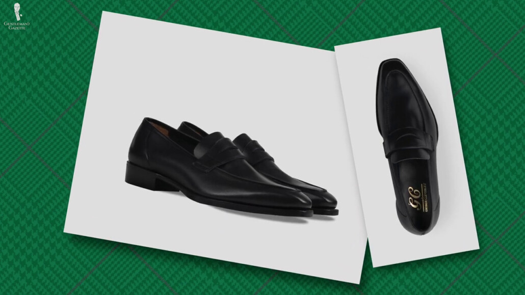 Unlined black loafers from George Cleverly