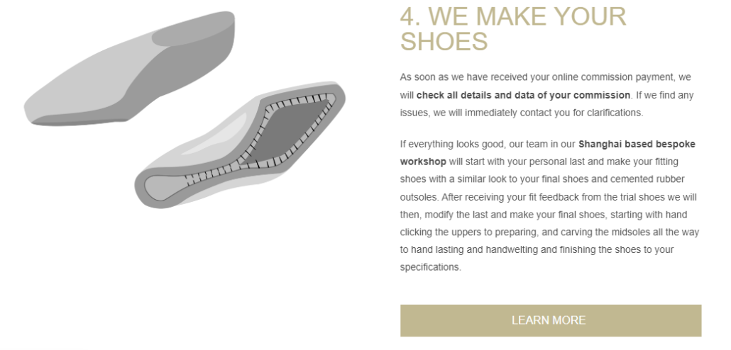 4. WE MAKE YOUR SHOES