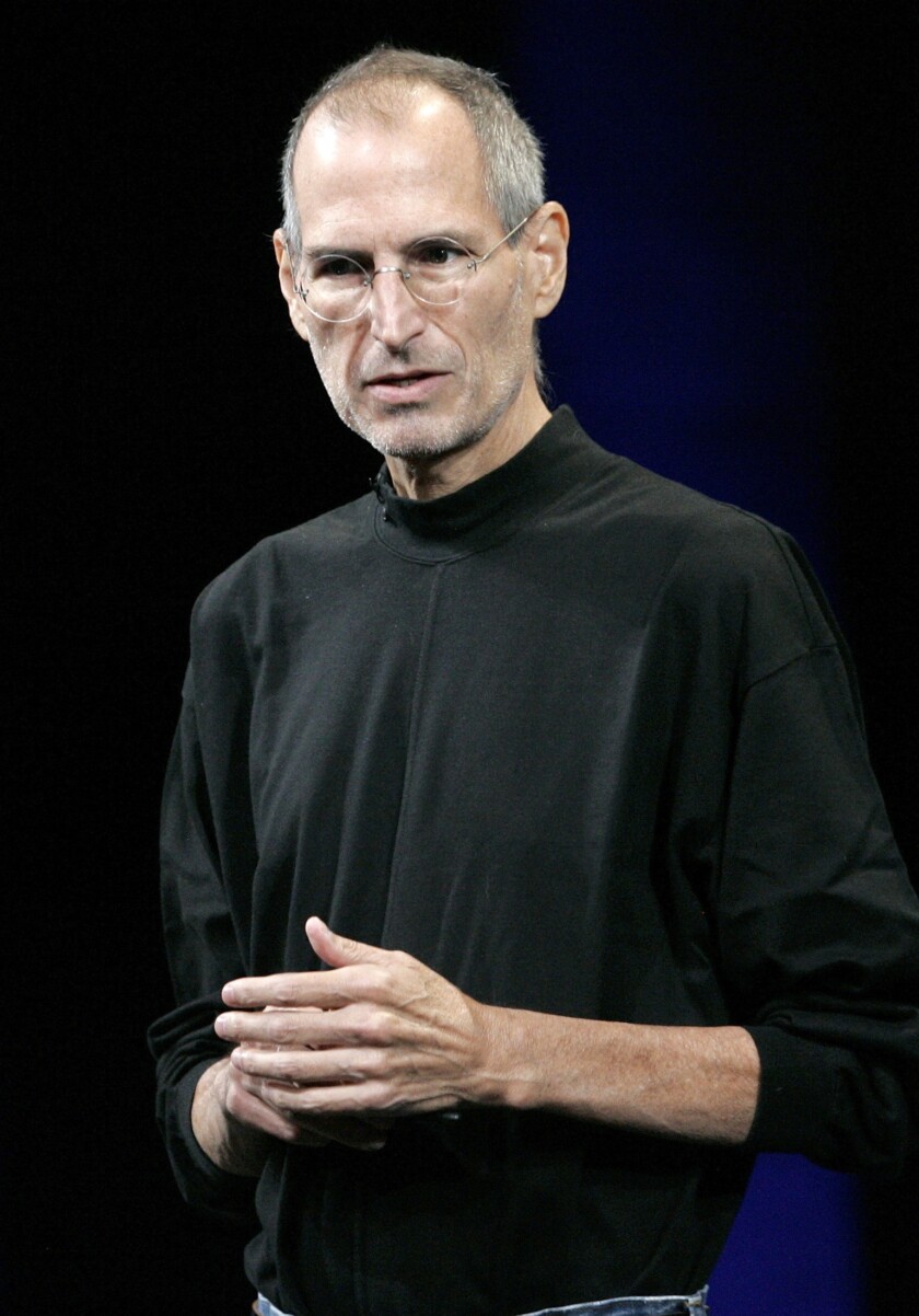 Apple Inc CEO Steve Jobs takes the stage at a special event in San Francisco, California