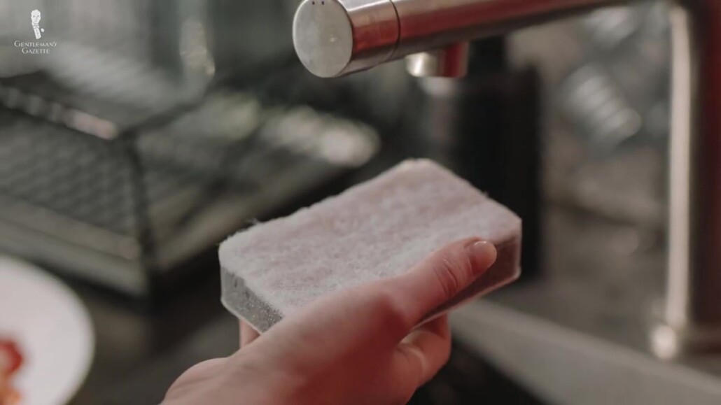 You can also use a sponge to drip out water slowly.