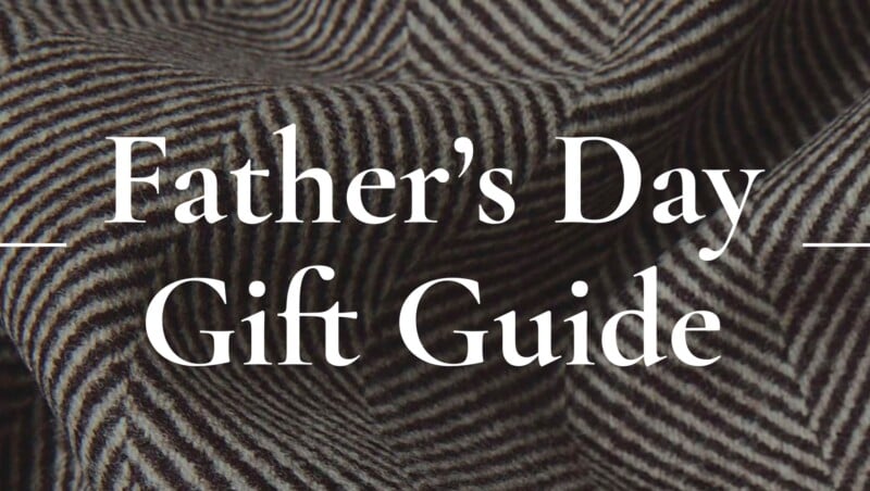 Image of fabric. Text reads, "Father's Day Gift Guide"
