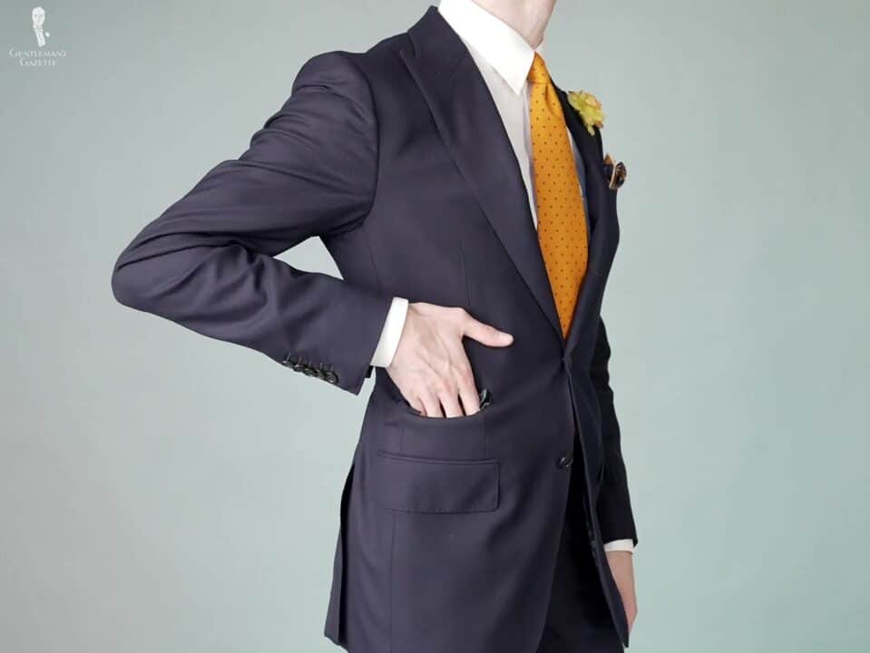 Preston in his navy suit