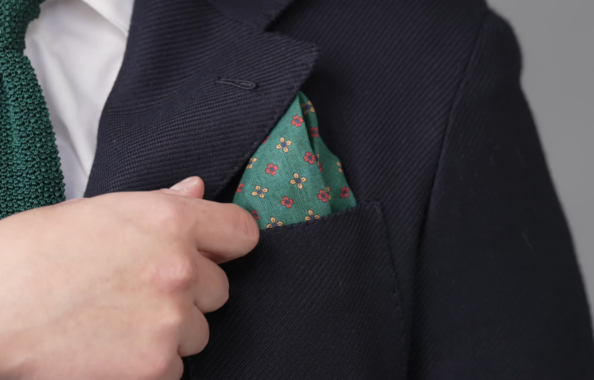 ivan green silk knit tie navy 1