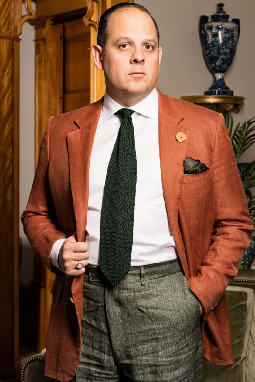 Forest Green Zigzag Silk Knit Tie Fort Belvedere R5 7934 Forest Green ZigZag Silk Knit Tie - Fort Belvedere_R5_7934